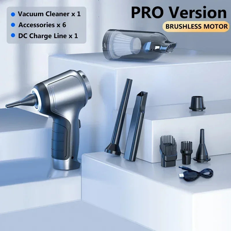Powerful 95000Pa Cordless Handheld Vacuum Cleaner - Perfect for Car, Home, and Keyboard Cleaning!