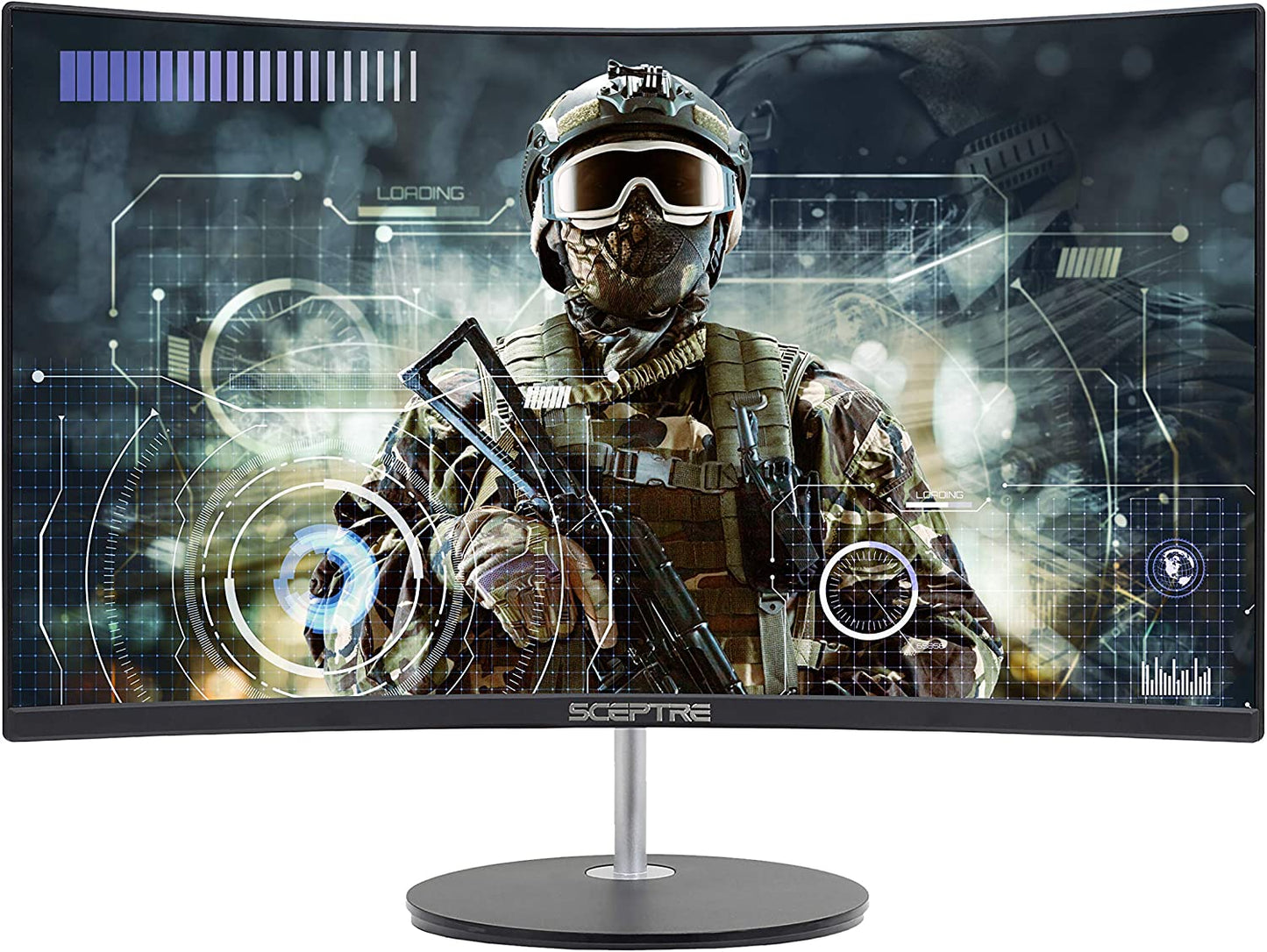 Immerse Yourself in Gaming with the Curved 24-Inch 1080P Monitor - R1500, 98% sRGB, Dual HDMI, VGA, Built-In Speakers, VESA Mount - C248W-1920RN Series