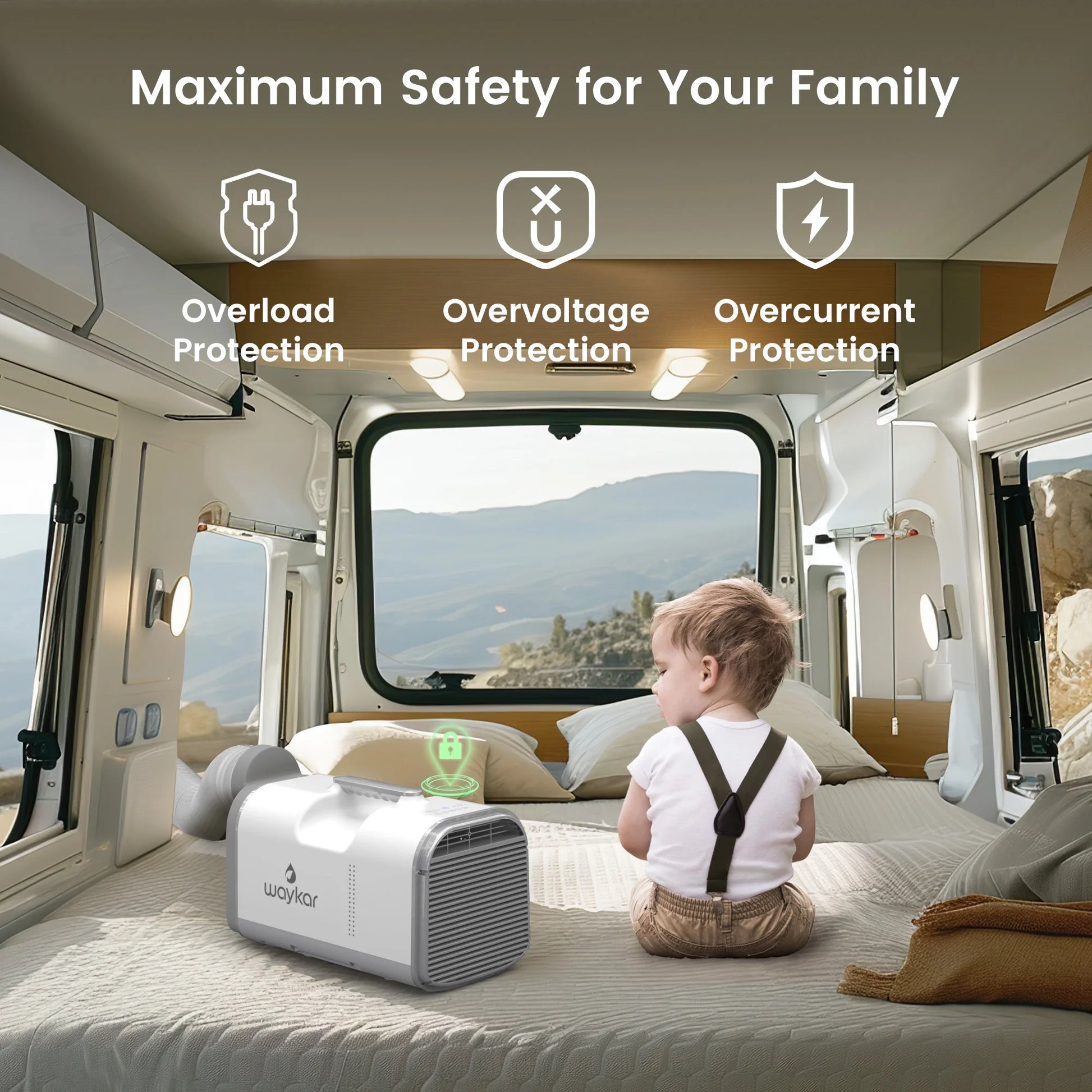 Sitvon 4500BTU Portable Air Conditioner - Perfect for Tents, Camping, and RVs up to 130 Sq. Ft. with Low Noise and Remote Control