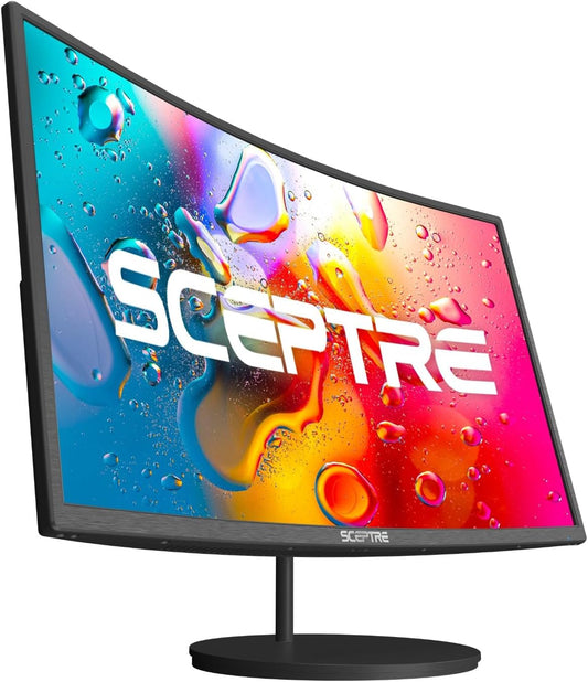 Immerse Yourself in Gaming with the Curved 24-Inch 1080P Monitor - R1500, 98% sRGB, Dual HDMI, VGA, Built-In Speakers, VESA Mount - C248W-1920RN Series