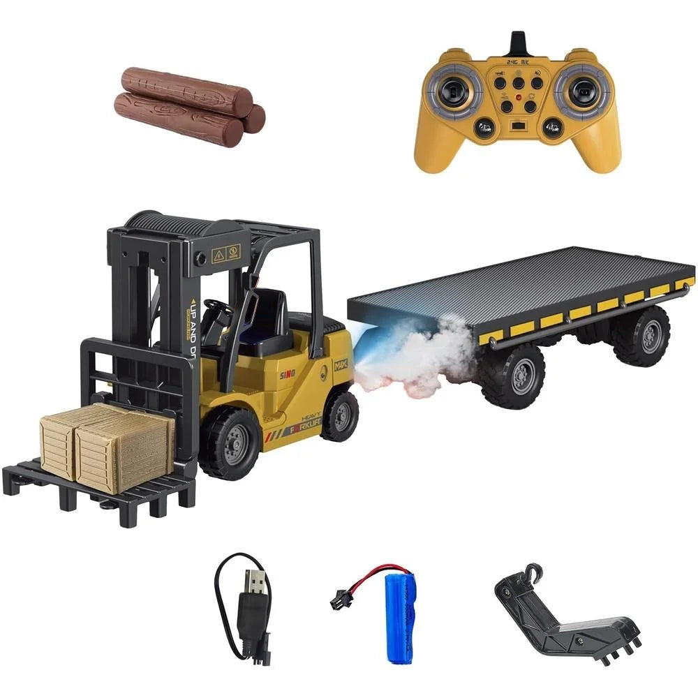 Ultimate Remote Control Forklift Truck - 2.4G Electric Crane for Kids | Perfect Birthday & Christmas Gift!