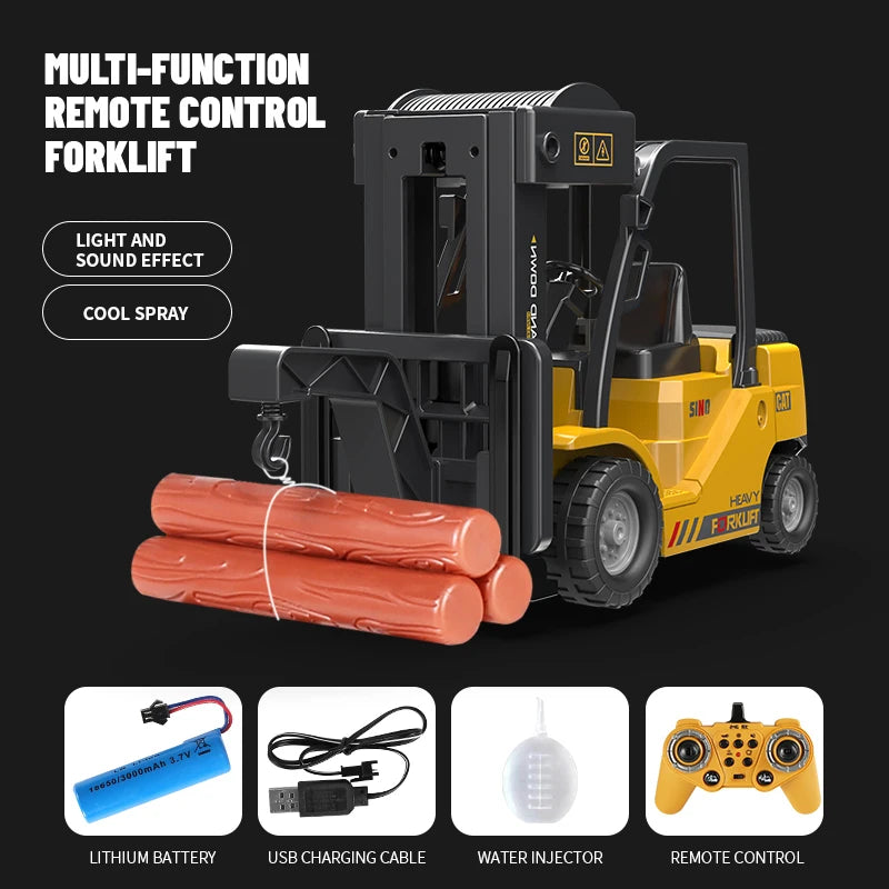Ultimate Remote Control Forklift Truck - 2.4G Electric Crane for Kids | Perfect Birthday & Christmas Gift!