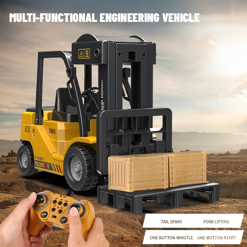 Ultimate Remote Control Forklift Truck - 2.4G Electric Crane for Kids | Perfect Birthday & Christmas Gift!