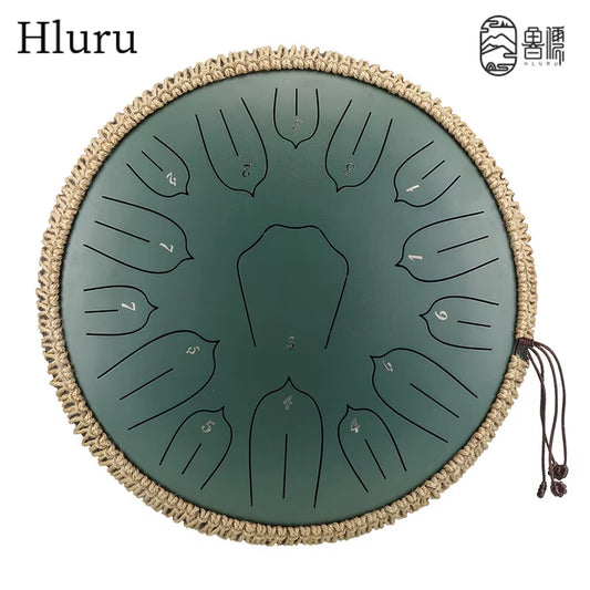 15-Note Glucophone Steel Tongue Drum - 13 Inch Ethereal Percussion Instrument for Relaxation and Creativity