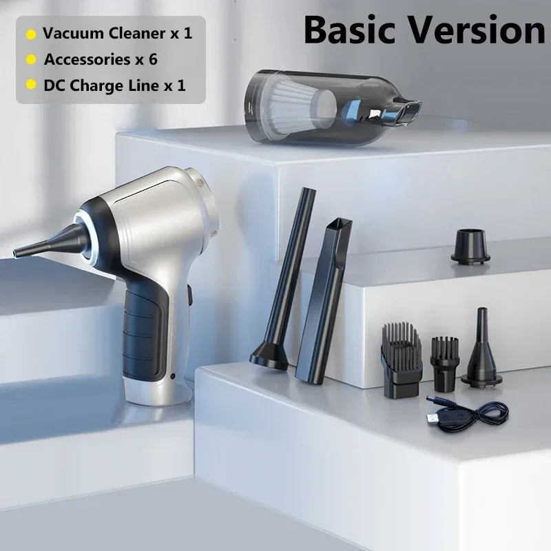Powerful 95000Pa Cordless Handheld Vacuum Cleaner - Perfect for Car, Home, and Keyboard Cleaning!