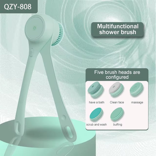 Revolutionary 2025 Electric Body Brush & Back Scrubber for Spa-Like Showers