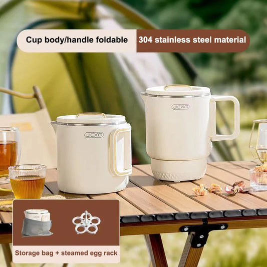 2025 Portable 3-in-1 Multifunctional Rice Cooker & Electric Kettle - Foldable Hot Pot for Travel & Home Use