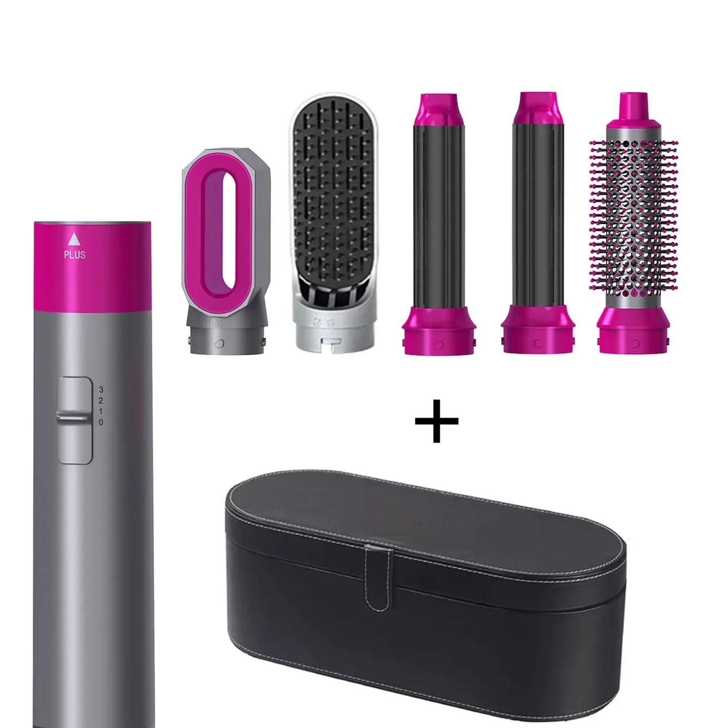 5-in-1 Multi-Function Hair Styling Set: Hairdryer, Straightener, Curling Iron & Hot Air Comb