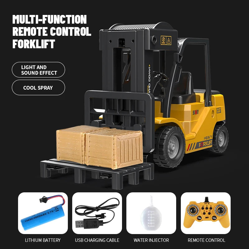 Ultimate Remote Control Forklift Truck - 2.4G Electric Crane for Kids | Perfect Birthday & Christmas Gift!