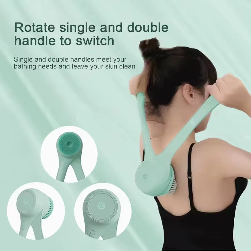 Revolutionary 2025 Electric Body Brush & Back Scrubber for Spa-Like Showers