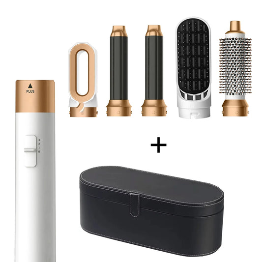 5-in-1 Multi-Function Hair Styling Set: Hairdryer, Straightener, Curling Iron & Hot Air Comb