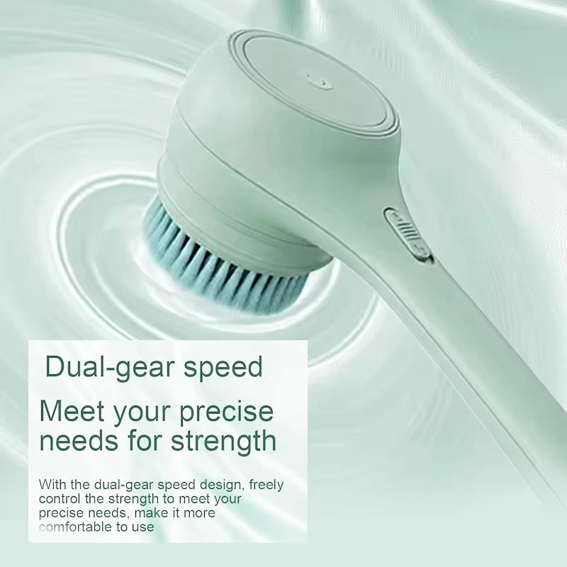 Revolutionary 2025 Electric Body Brush & Back Scrubber for Spa-Like Showers