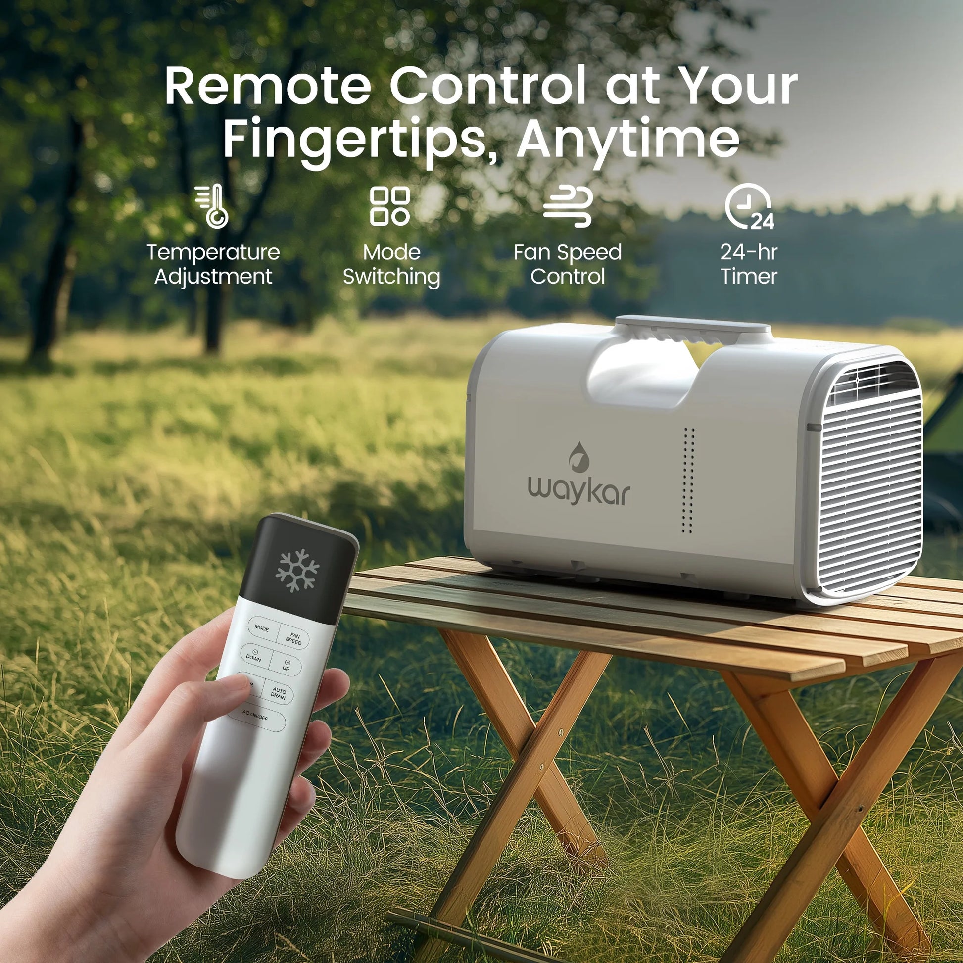 Sitvon 4500BTU Portable Air Conditioner - Perfect for Tents, Camping, and RVs up to 130 Sq. Ft. with Low Noise and Remote Control