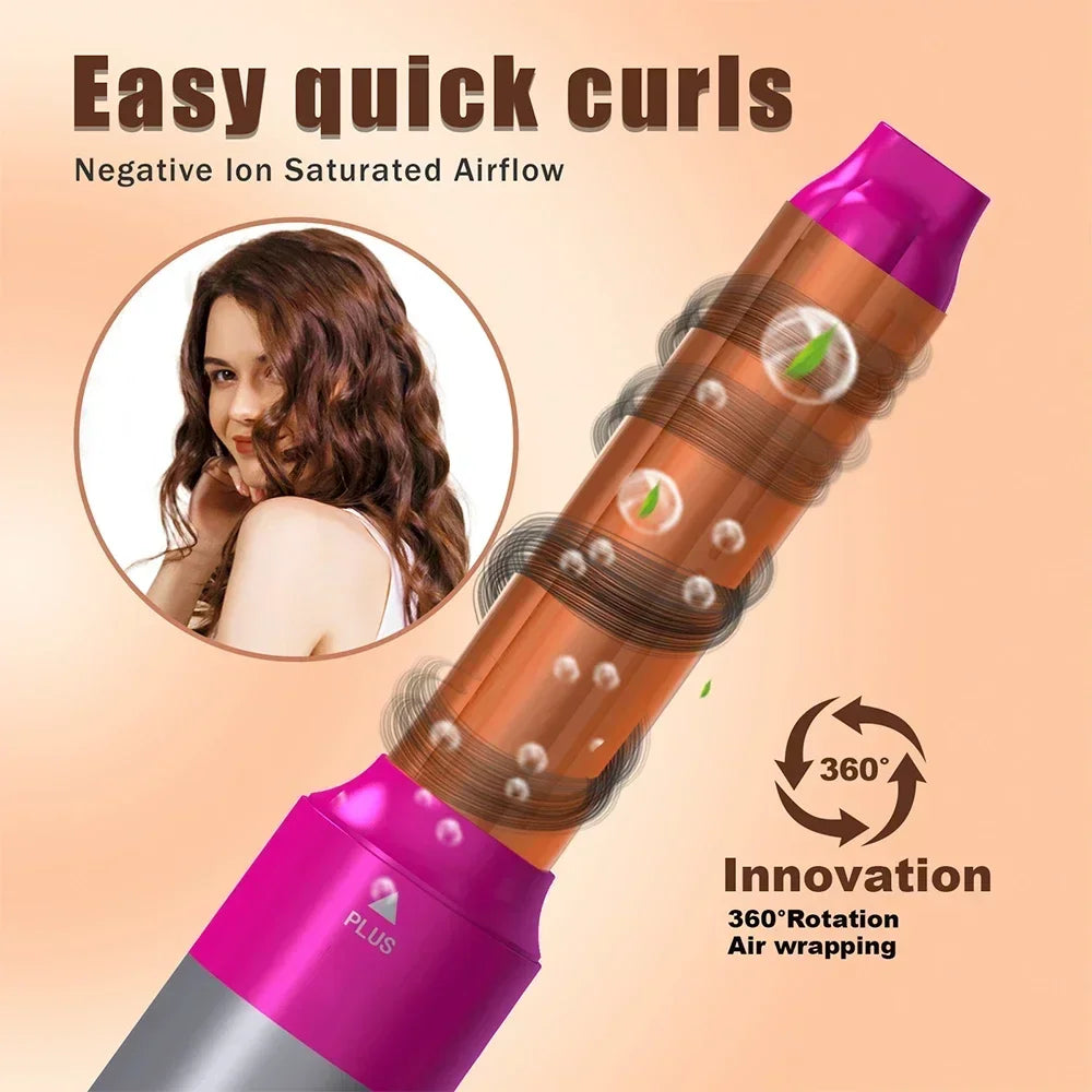 5-in-1 Multi-Function Hair Styling Set: Hairdryer, Straightener, Curling Iron & Hot Air Comb